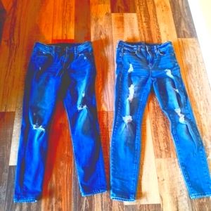 Bundle of Aeropostale High Rise Skinny Jeans Size 8